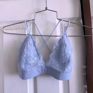 Baby blue bralette